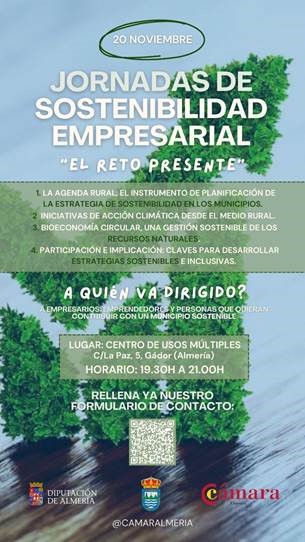 Jornadas de Sostenibilidad Empresarial. Gador. 20/11/2024